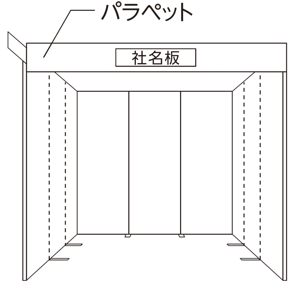 社名板・パラペットイメージ